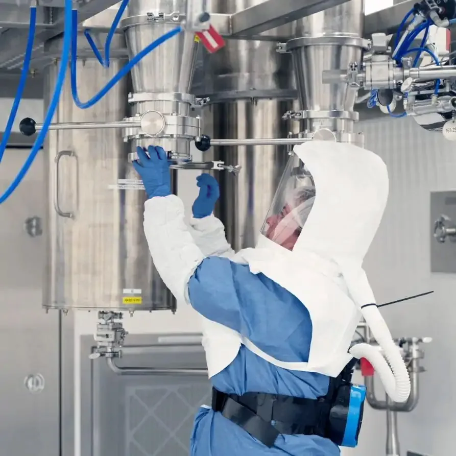 person working in lab 